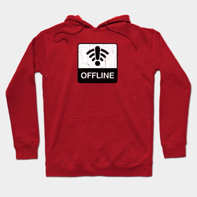 Offline Mode Activated 🔕 Hoodie by tjfdesign
